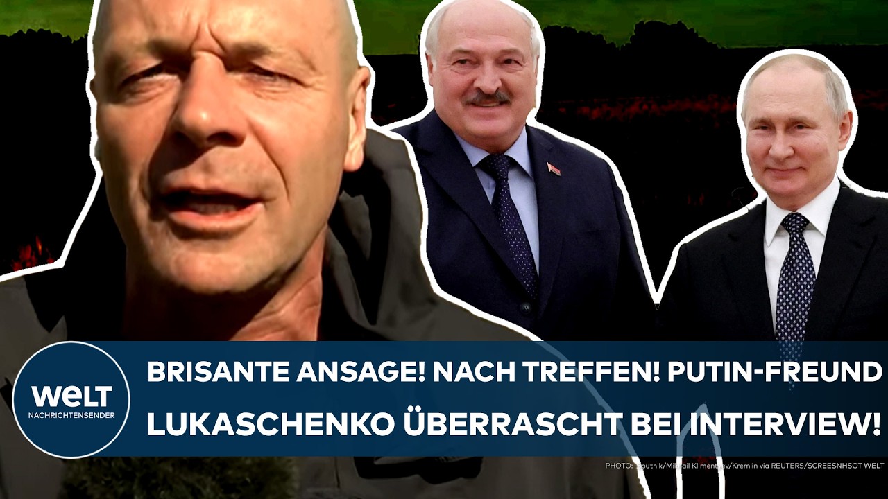 UKRAINE-KRIEG: Brisante Ansage! Nach Treffen! Putin-Freund Lukaschenko überrascht bei Interview