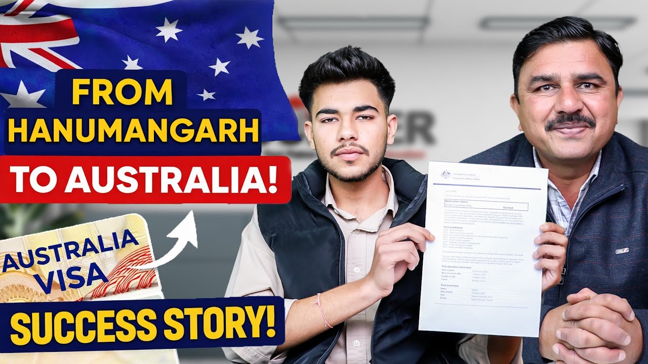 From Hanumangarh to Australia 🇦🇺 | Student Visa Success Story ✈️