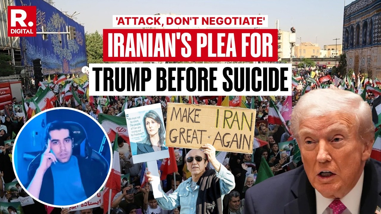 BREAKING: Iranian Man Pouria Hamidi Urges Trump To Attack Iran Before Killing Himself