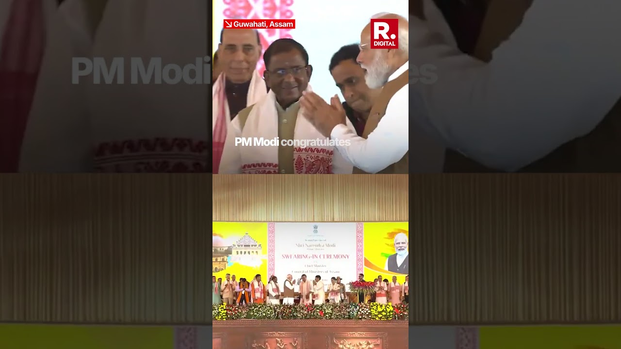 PM Modi Congratulates Himanta Biswa Sarma and New Assam Cabinet After Oath Ceremony