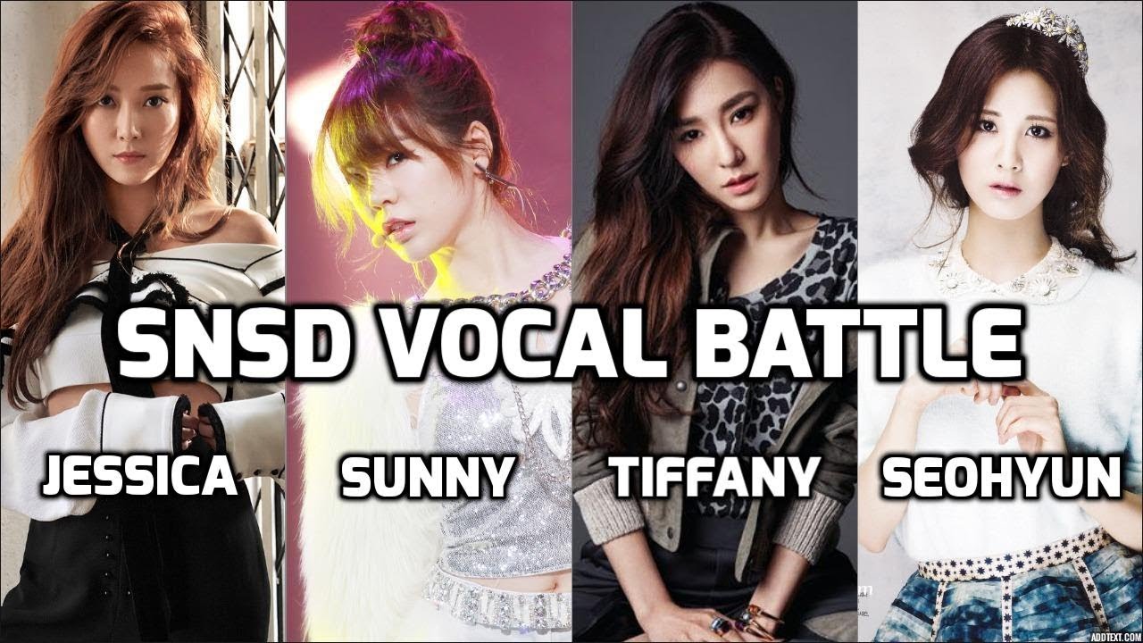 SNSD Vocal Battle: Jessica vs Sunny vs Tiffany vs Seohyun ~ 소녀시대 고음배틀: 제시카  vs 써니 vs 티파니 vs 서현