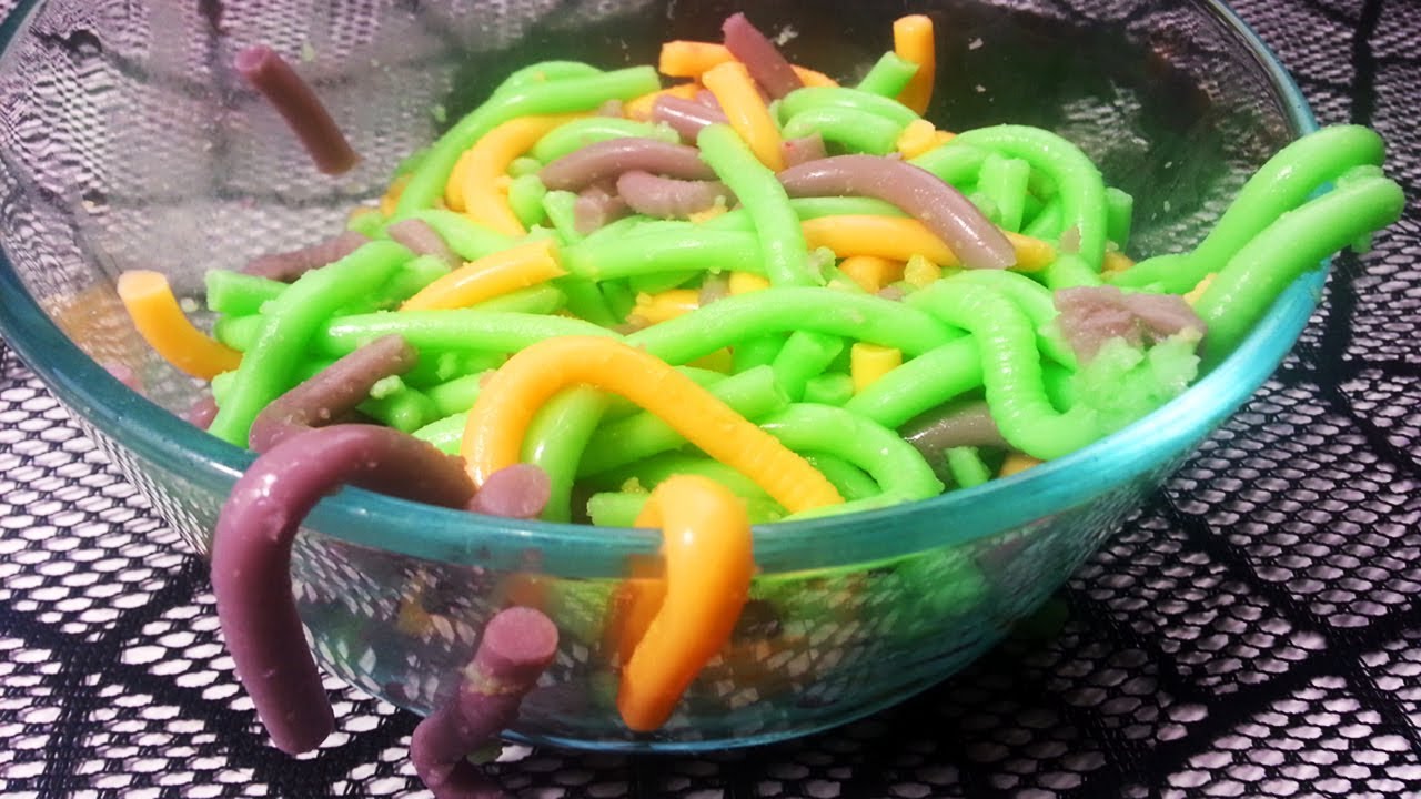 Halloween Jello Worms - How To
