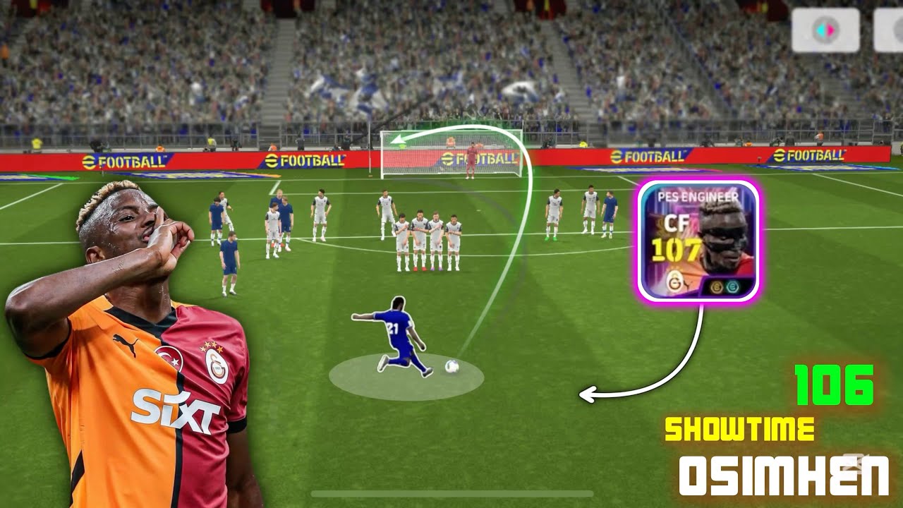 107 Rated Goal Hunter 💀🔥 Showtime Double Booster V. OSIMHEN Review | eFootball 25 Mobile 😮‍💨