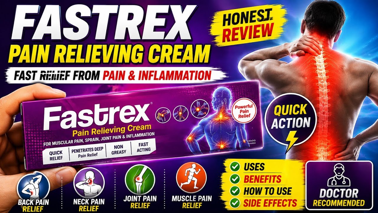 Fastrex Pain Relieving Cream Review | Uses, Benefits, Side Effects & How to Apply