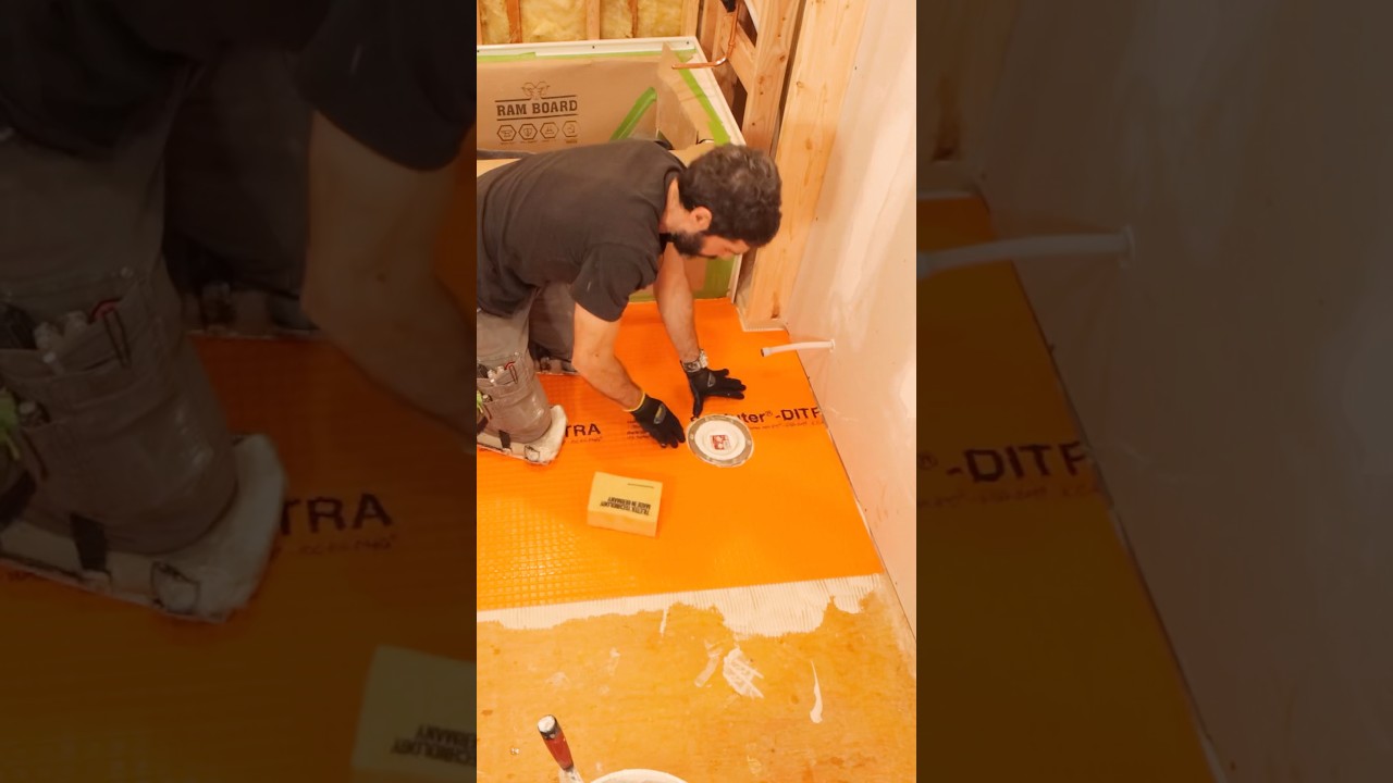 Schluter DITRA Installation Tips - #shorts