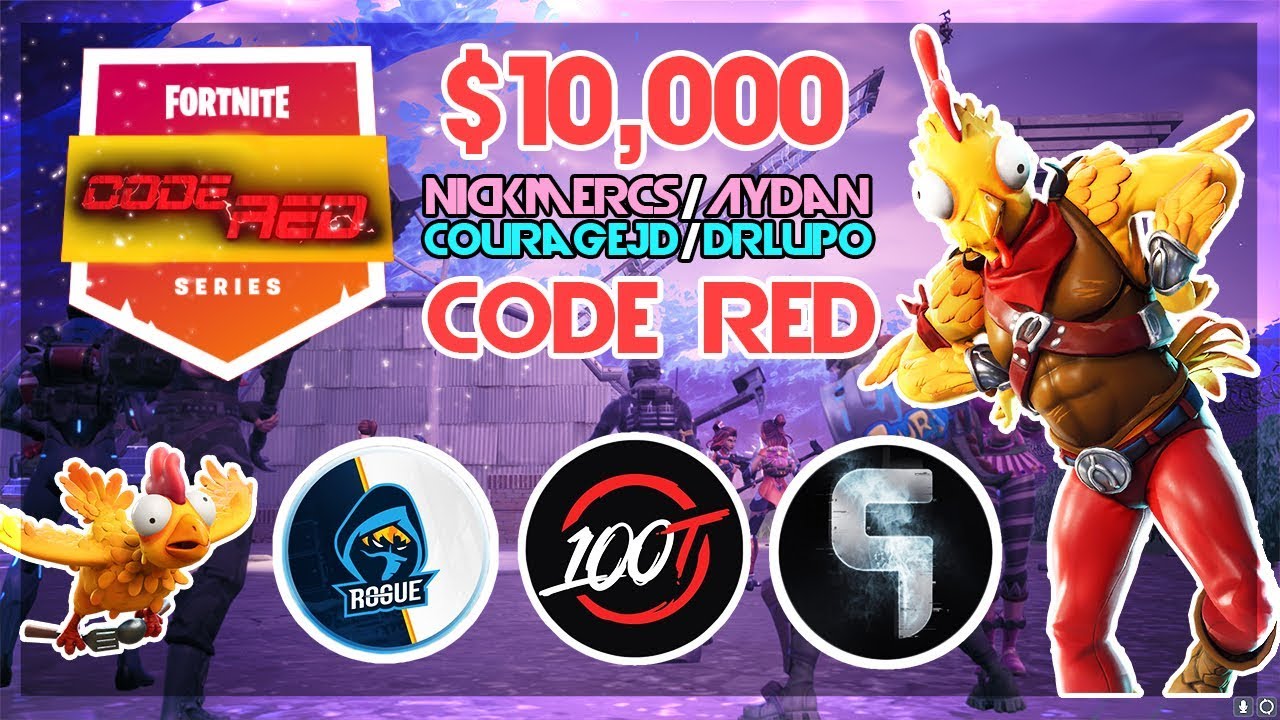 $10 000 🥊Aydan Nickmercs VS CourageJD DrLupo🥊 Code Red (Fortnite)