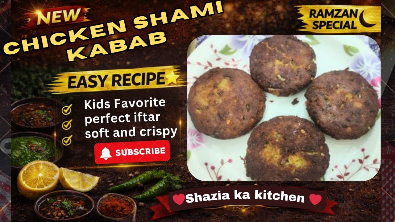 Best Chicken Shami Kabab Recipe | Soft Inside Crispy Outside #shaziakakitchen #viralvideo 