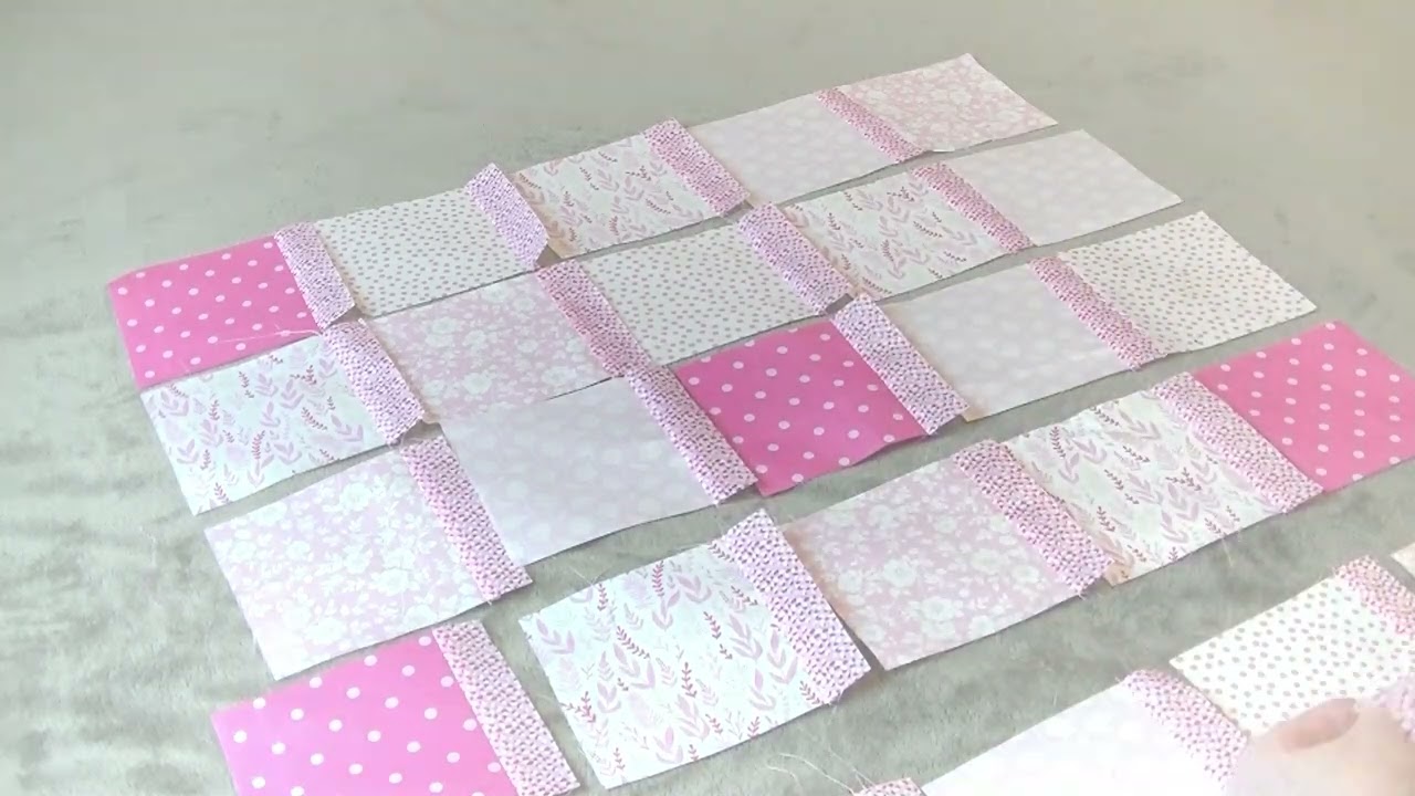 Couture facile - Insérez une bande pour assembler vos blocs ensemble. Simple, facile et rapide !
