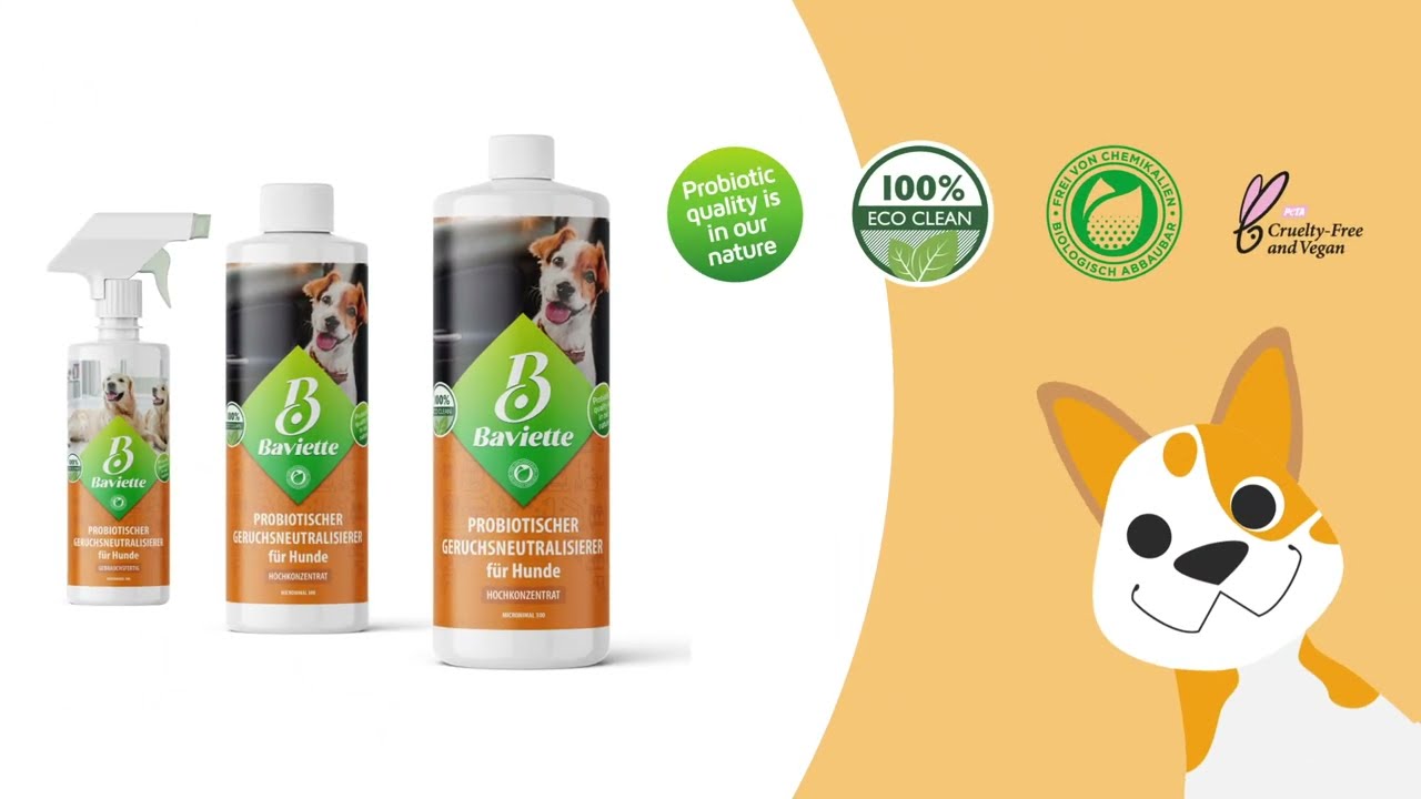 Baviette Micronimal 300  ERSTE Hilfe Geruchsentferner vom Hundeurin, hartnäckigem Geruch im Haushalt