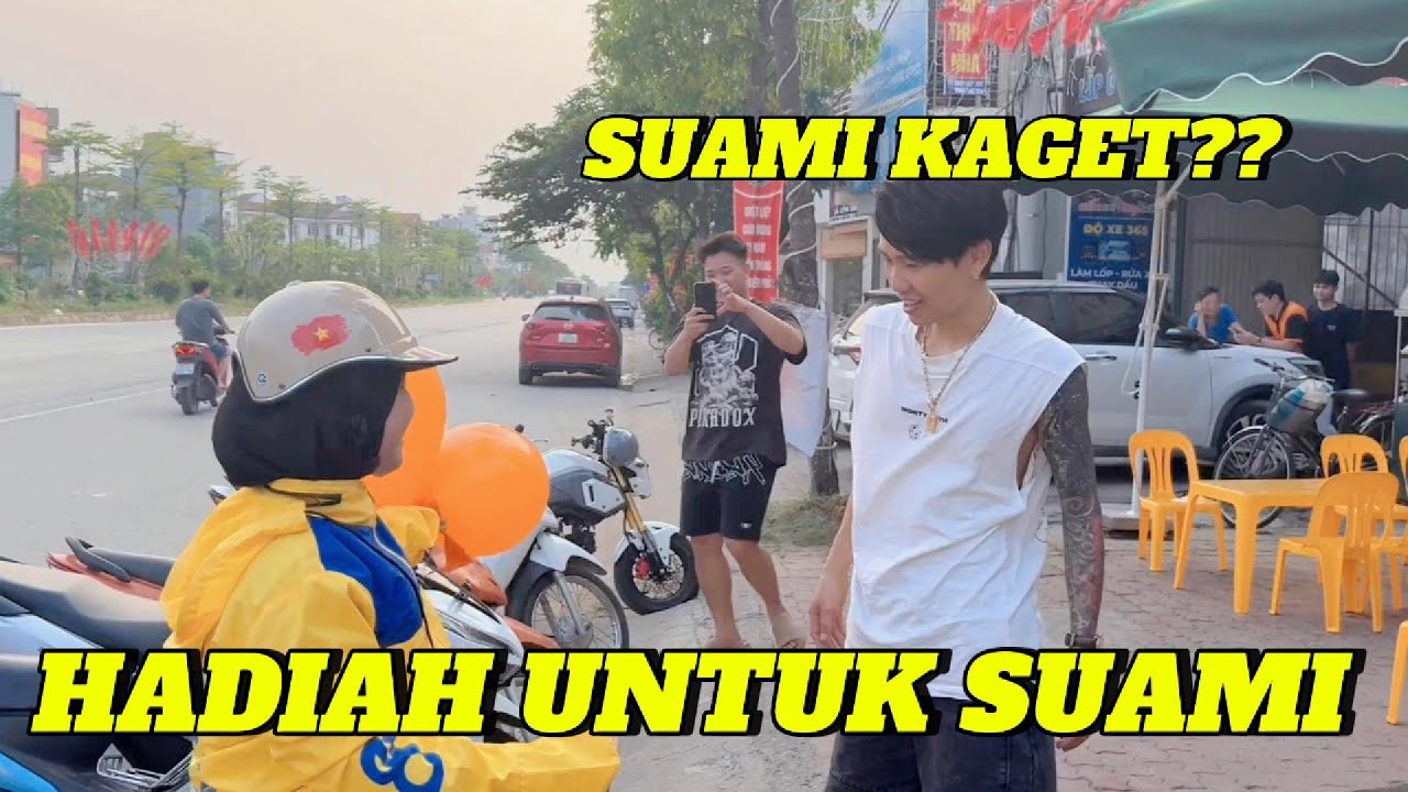 KASIH HADIAH UNTUK SUAMI || SUAMI TERKEJUT??