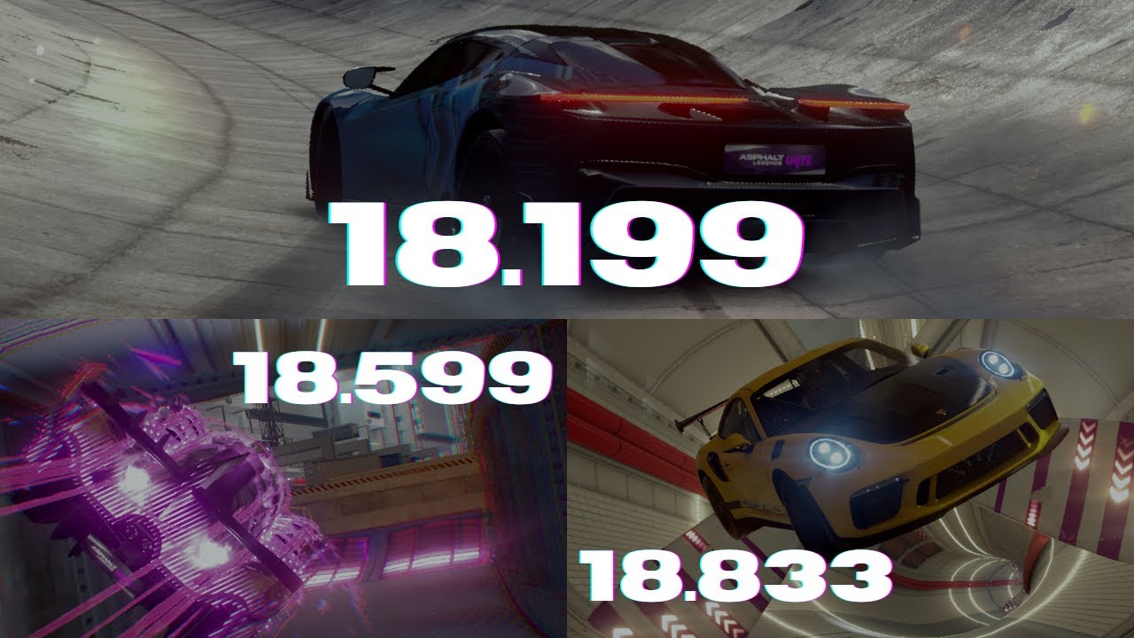 GT3 RS / 007S / Battista x Future Fusion ( 18.833 / 18.599 / 18.199 ) | Asphalt Unite - The Gauntlet
