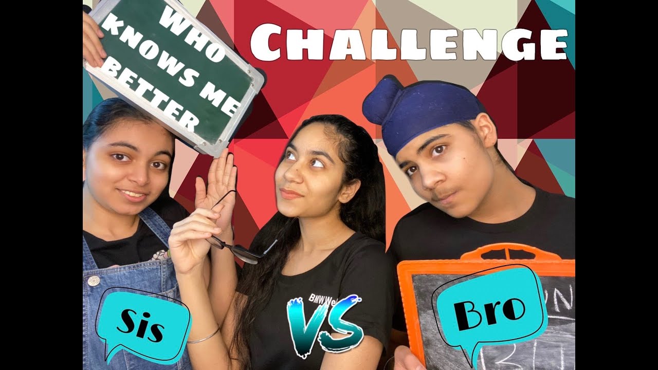 Who Knows me better challenge?! | Ft. Bro & Sis | Anahita Singh |