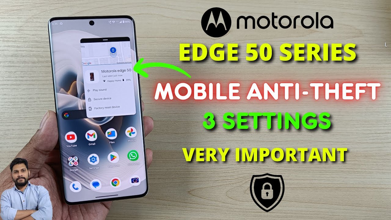 Moto Edge 50 Series: включите эти 3 настройки мобильной защиты от кражи прямо сейчас
