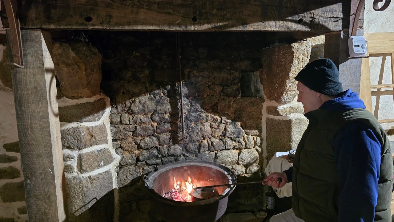 Cottage Fireplace ambiance: The First Fire, Let's Cook!