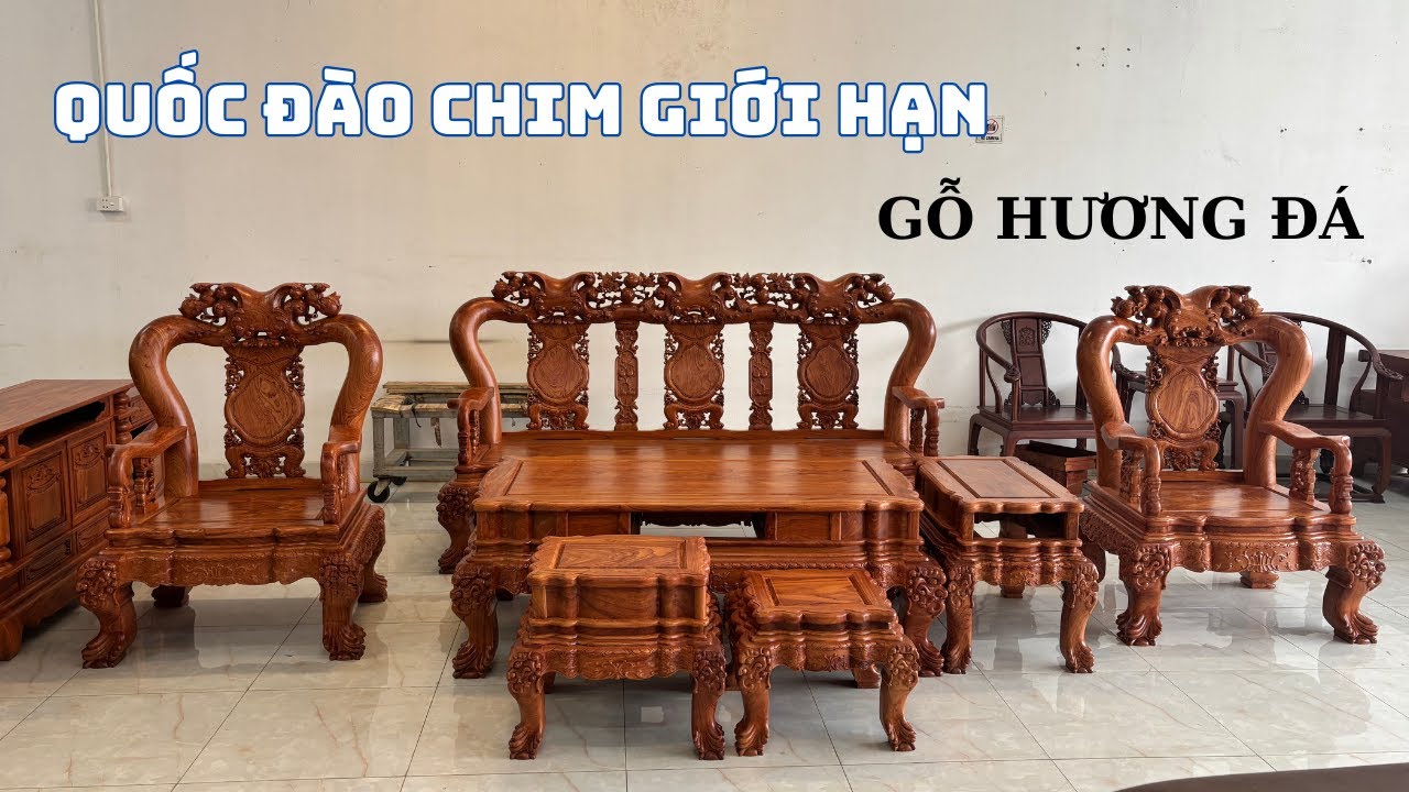 Minh Quốc Đào Chim Bản Giới Hạn Gỗ Hương Đá Đơn Hàng Đặt Theo Yêu Cầu - ĐỒ GỖ QUÂN NGA