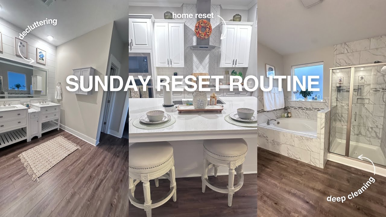 Sunday Reset Routine | Cleaning, Laundry, and Resetting My Home for the Week