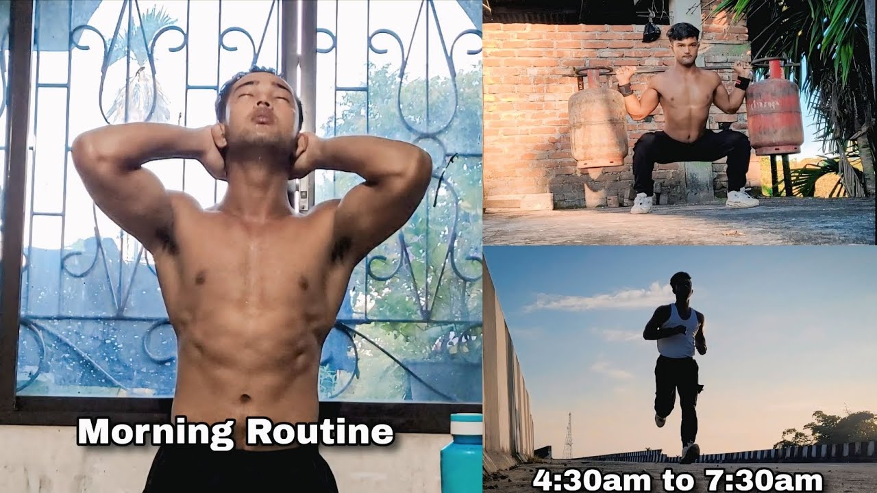 Daily morning routine || 4:30am to 7:30am home workout || Bangali babu 