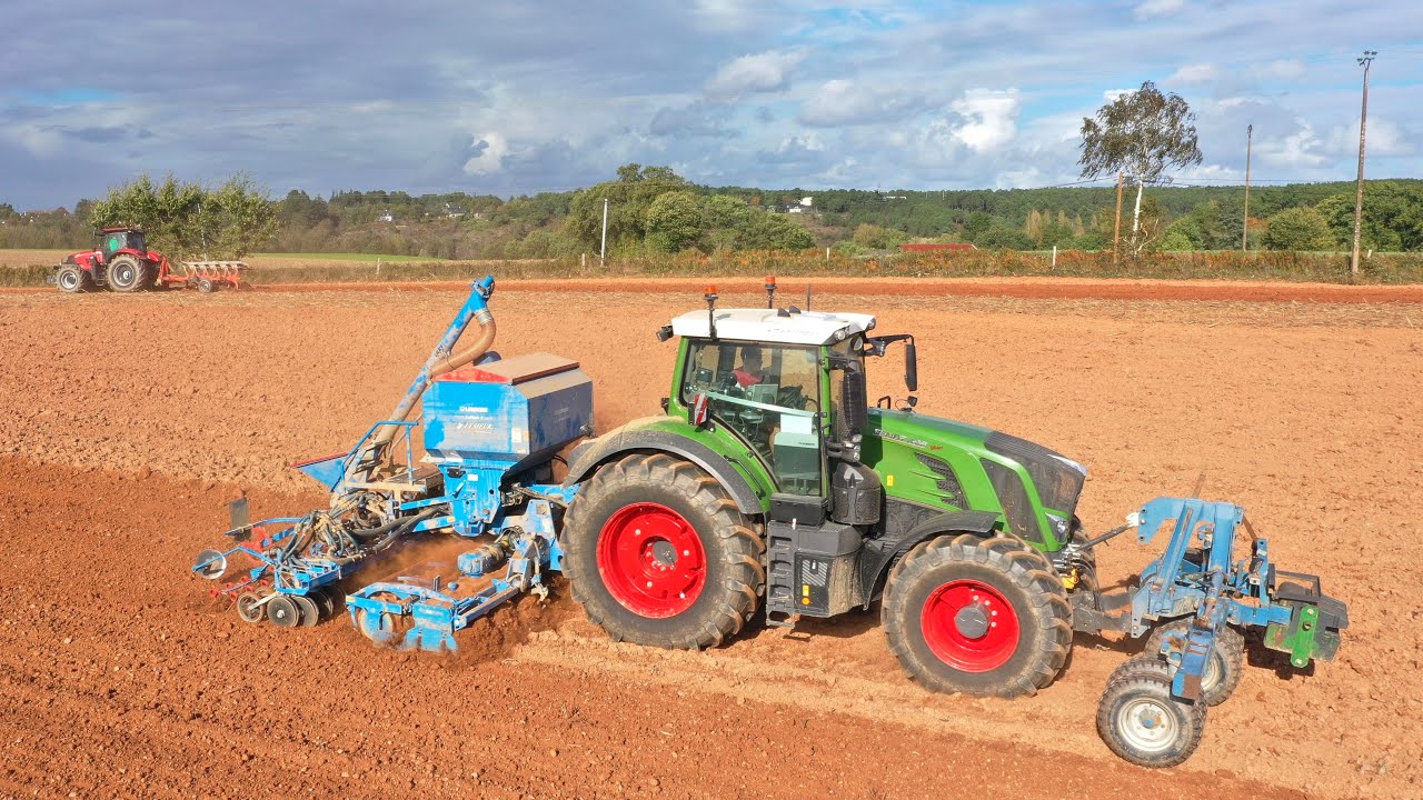 Semis de blé 🌱/ FENDT 828 / LEMKEN Solitair 9 / CASE PUMA CVX 200 / Cuma de Guémené Penfao