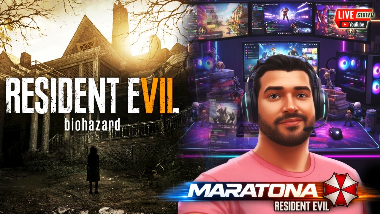 MARATONA RESIDENT EVIL ATÉ O REQUIEM - JOGANDO RESIDENT EVIL 7 #1