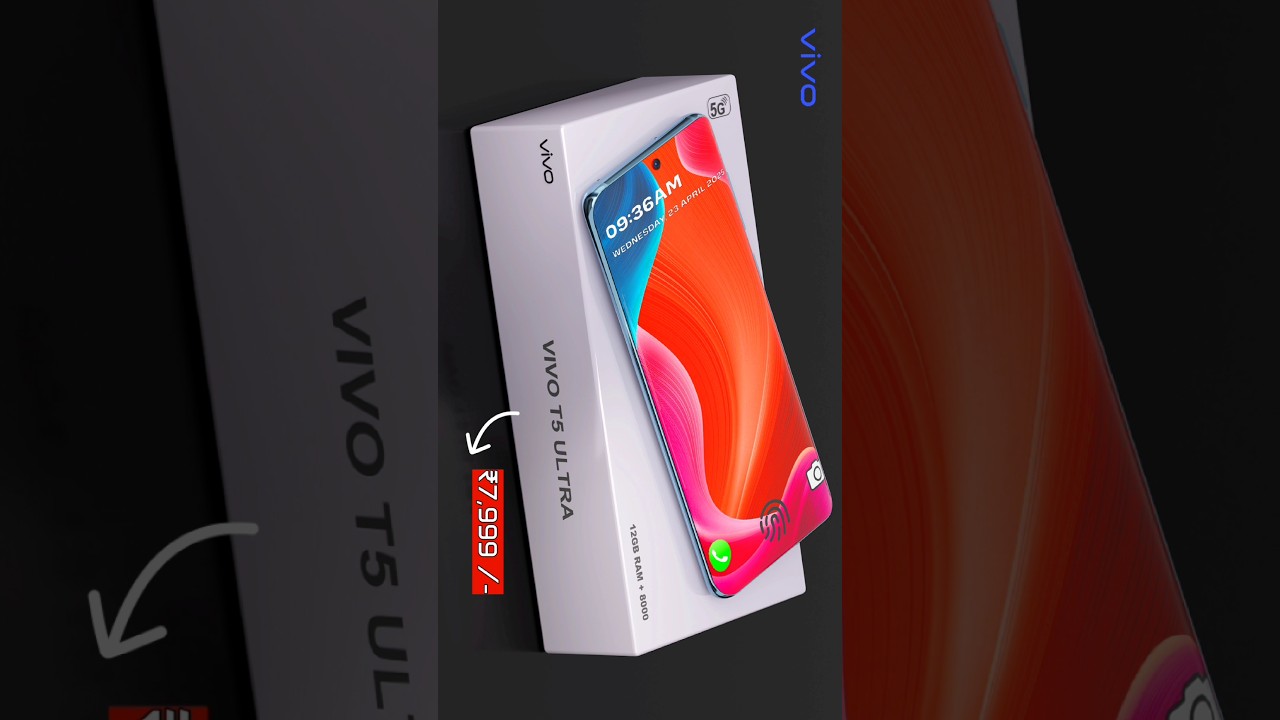 Vivo T5 Ultra 5G, дисплей 4K | 8000 мА·ч, 12 ГБ ОЗУ: официальный внешний вид, камера, характерист...