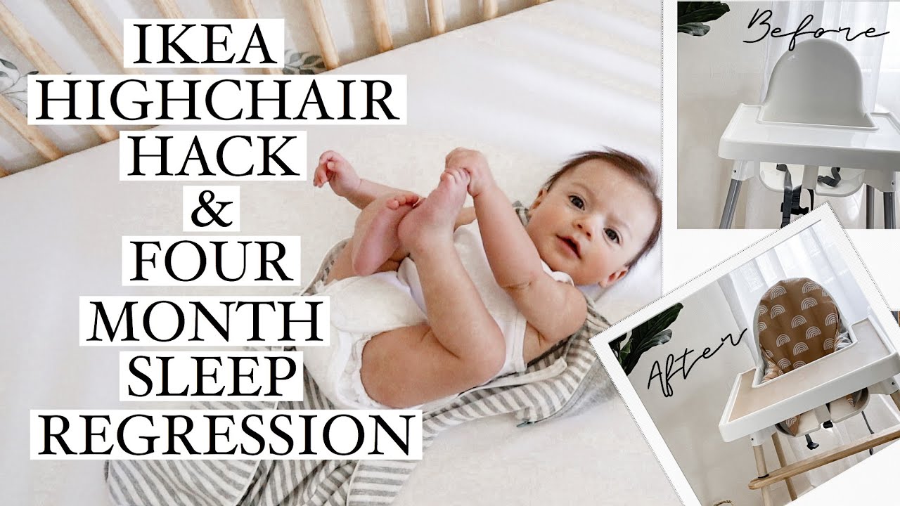 VLOG: IKEA HIGHCHAIR HACK & 4 Month Sleep Regression!