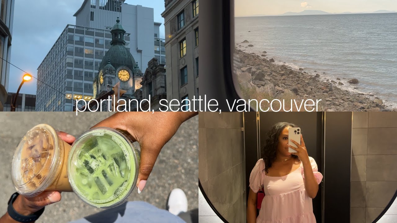 TRAVEL VLOG | Vancouver, Portland, Seattle | food, cafes, mountain, suspension bridge, train rides ♡