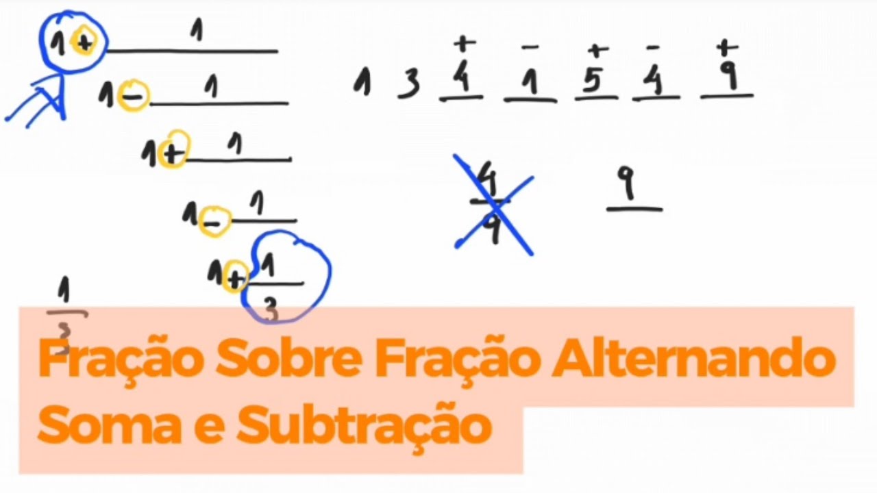 Como Resolver Fração Abaixo de Fração com Soma e Subtração