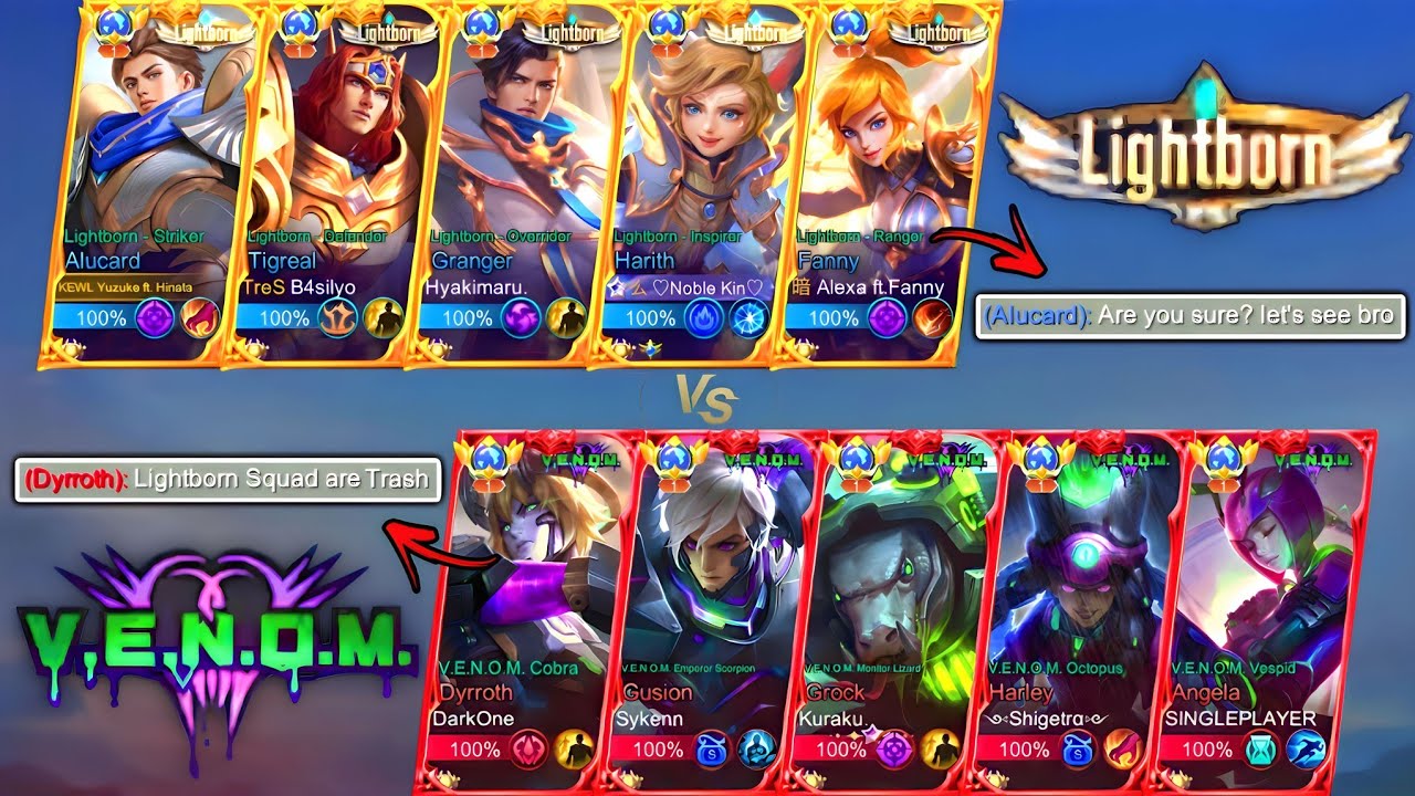ЛАЙТБОРН ПРОТИВ ОТРЯДА ВЕНОМ! 🗣️ | ОНИ ГОВОРИЛИ, ЧТО ЛАЙТБОРНЫ — ОТСТОЙ?! 🤮 | ЛАДНО, ПОСМОТРИМ!