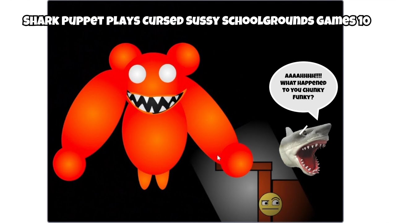 Фильм SB: Акула Паппет играет в Cursed Sussy Schoolgrounds Games 10!