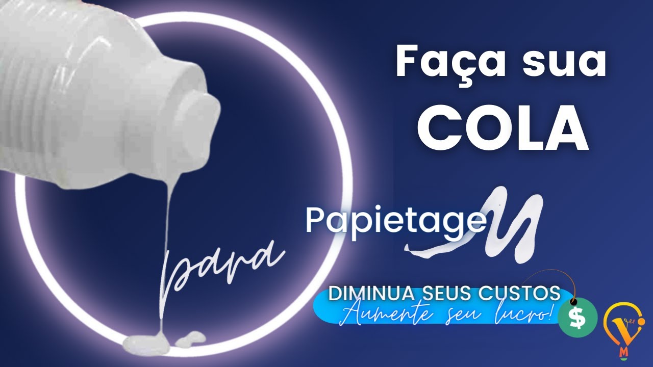 [Passo a Passo] Cola caseira para papietagem #papermache #papietagem #colacaseira