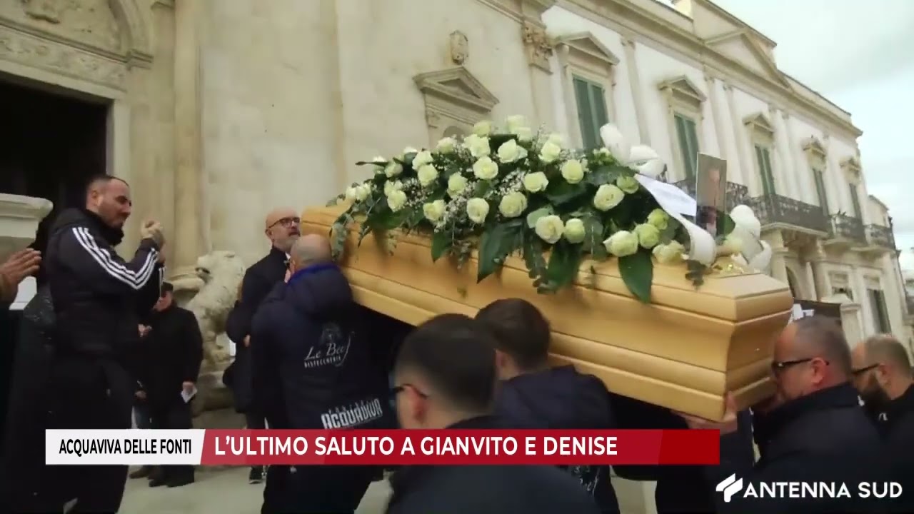 22 GENNAIO 2025 - ACQUAVIVA DELLE FONTI   L&rsquo;ULTIMO SALUTO A GIANVITO E DENISE