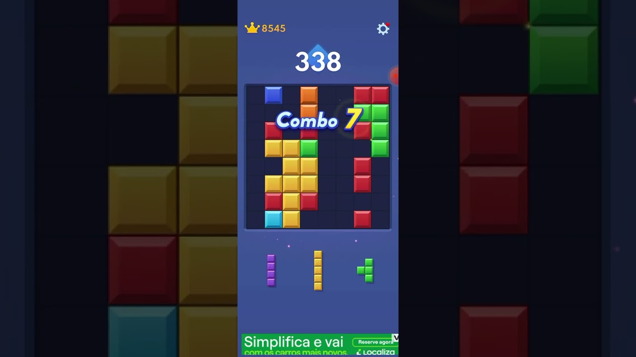 Jogando Block blast pela primeira vez. 