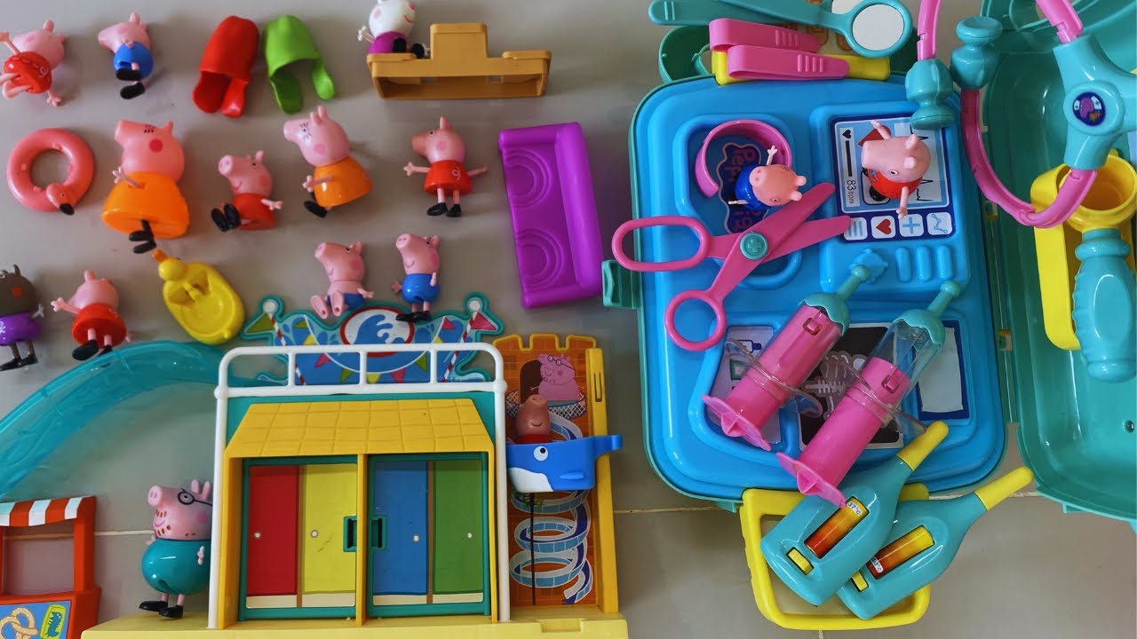 Satisfying with Unboxing Peppa Pig Super Water Park Pool Peppa Pig MEDIC CASE Peppa House Review Toy