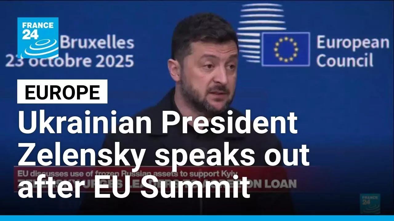REPLAY: Ukrainian President Zelensky addresses reporters after EU Summit &bull; FRANCE 24 English