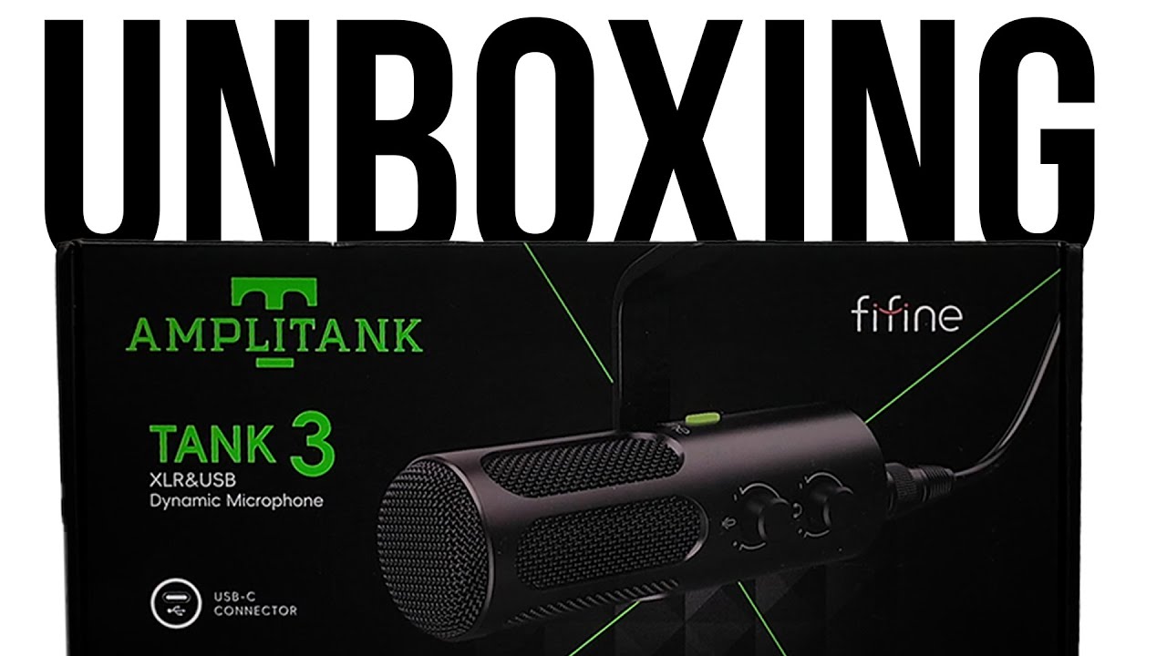 FiFine Amplitank Tank 3 Dynamic Microphone UNBOXING & First Look