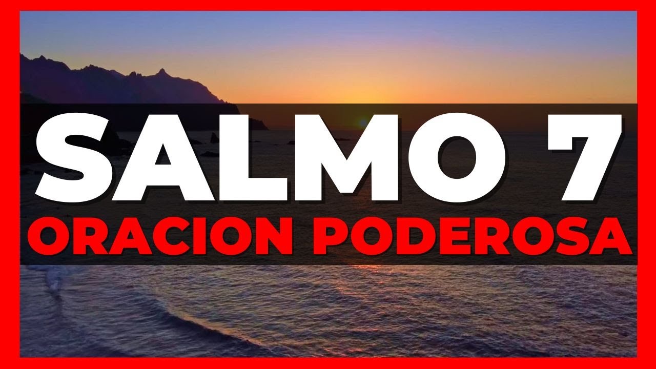 SALMO 7 Reina Valera Hablado Con Letra Grande y Audio 🔴