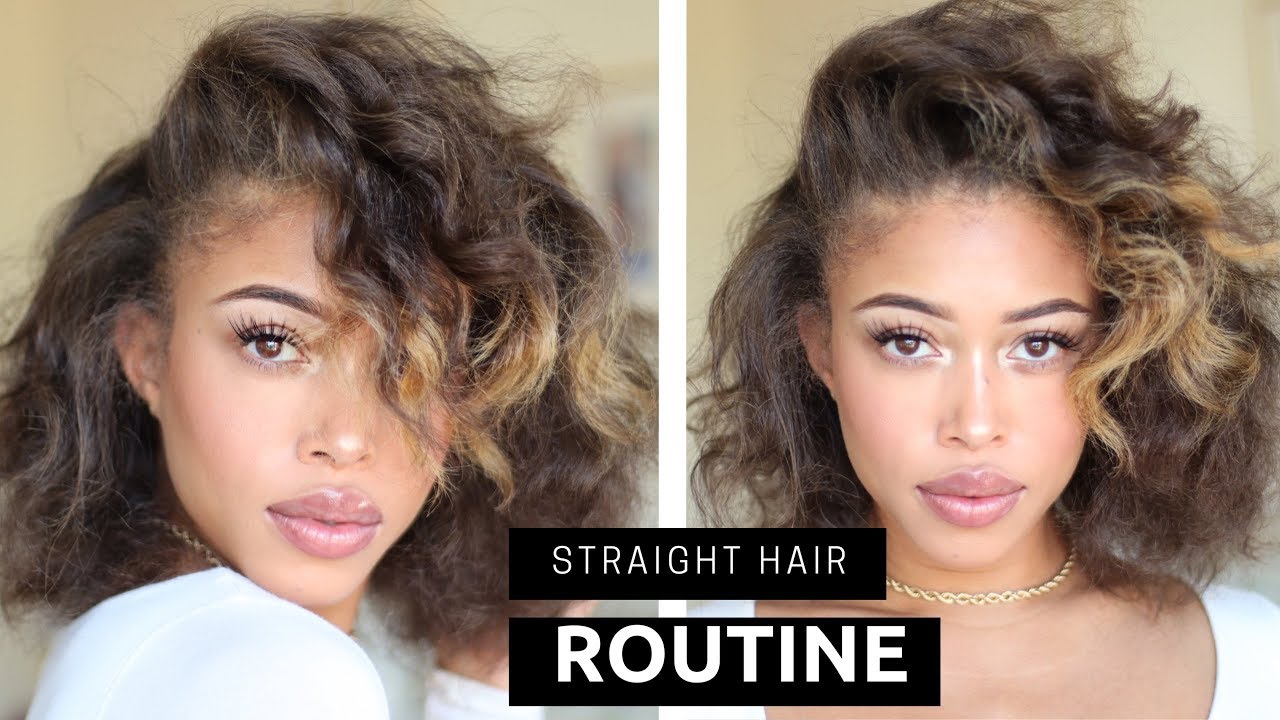 My Straight/Wavy Hair Routine | LEESA