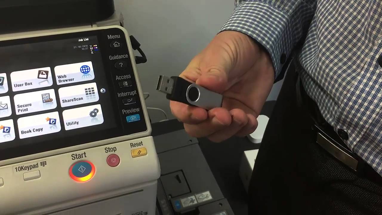 Konica Minolta Boot-up Screen