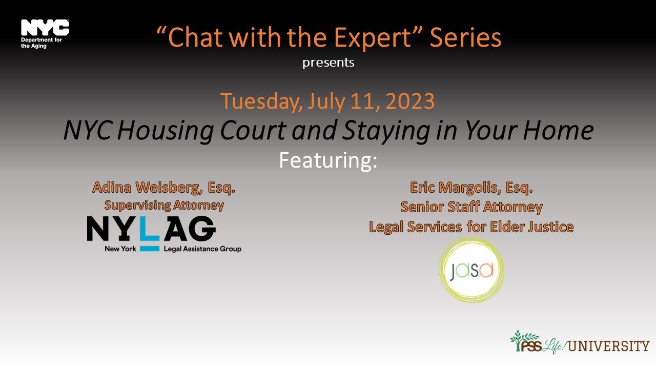 Chat with the Expert: NYC Housing Court and Staying in Your Home