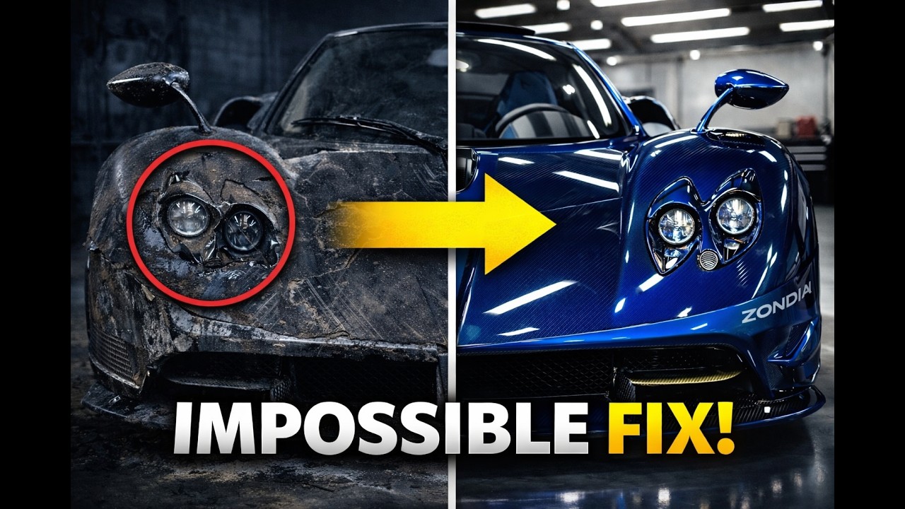 This Pagani Zonda Was TRASHED And Now It Looks New (ASMR)