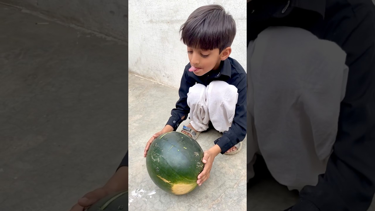 Chotu Don ka tarbooz 🍉 chori hogya 😭 😜 #funny #trending #shorts