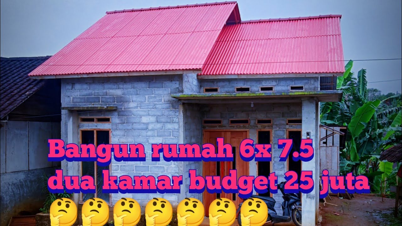 BIKIN RUMAH MINIMALIS BUDGET 25 JUTA (2kamar ruang tamu dan ruang keluarga)