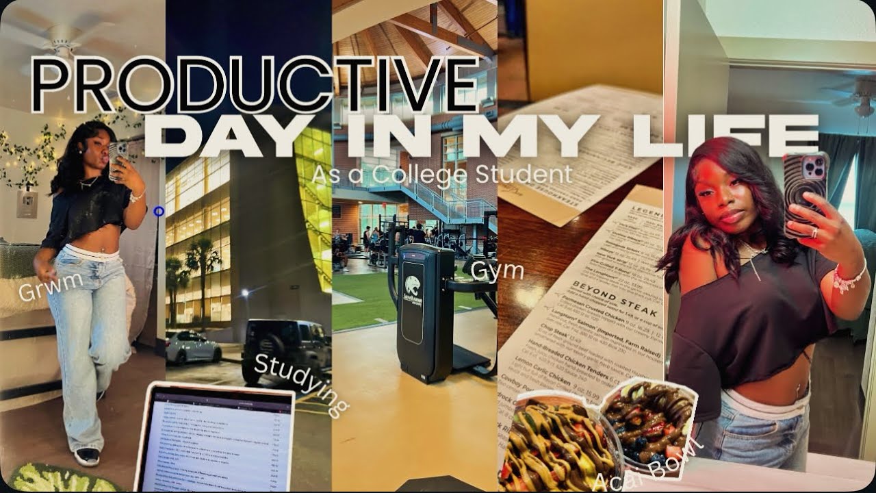PRODUCTIVE Day In My Life as a College Student| GRWM, Shopping, Friend Date, Studying for Exam, Gym