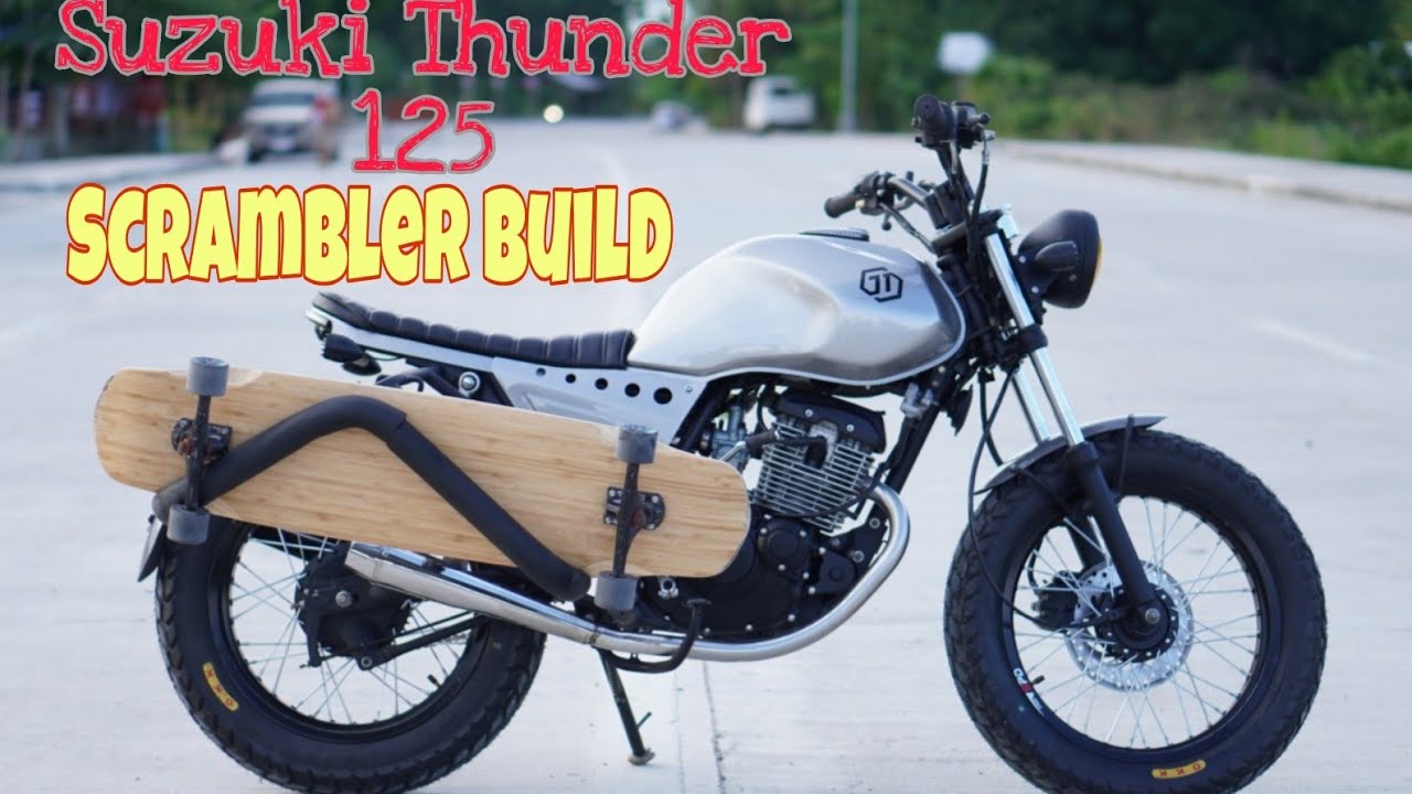 Suzuki Thunder125 Scrambler | Tracker Build - TIME LAPSE