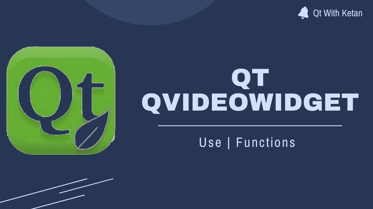 Qt QVideoWidget | Load And Play Video (.mp4) File | Video Player