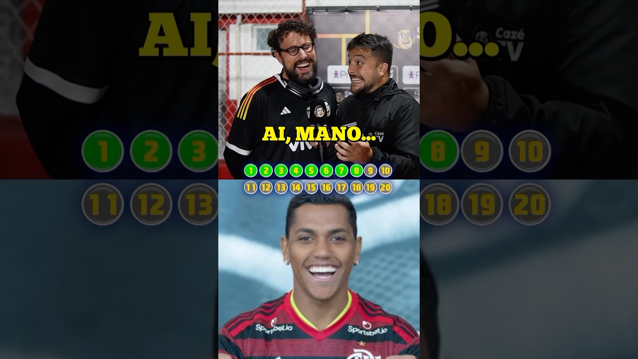 R$ 300 SE ACERTAR OS 20 JOGADORES #flamengo #futebol #shorts