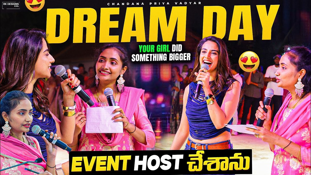 My Dream Day🥹💗|Anchor Chandana Priya Vadyar💃😛|I hosted an Event🥰