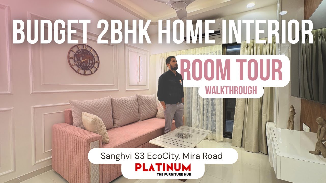 2BHK Budget Interior Design | S3 Ecocity Mira Road Interior Site Walkthrough | Room Tour | Interior