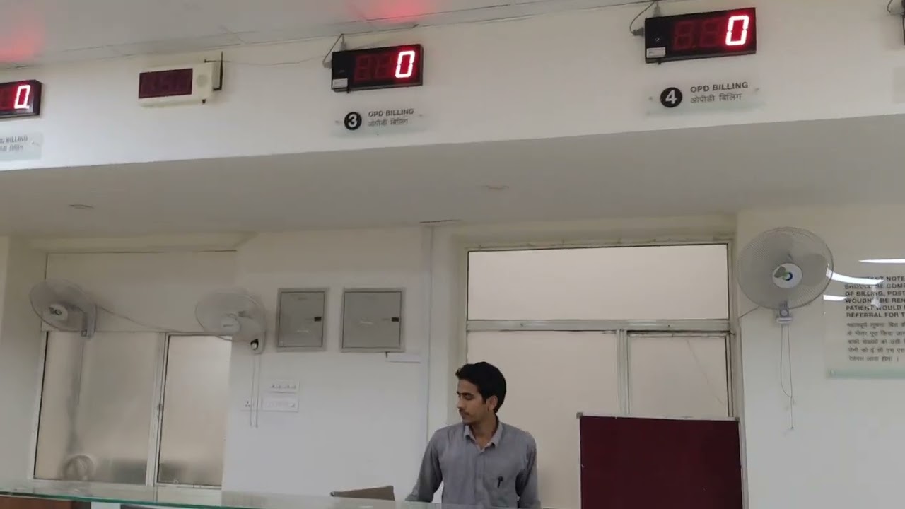 Series wise token display with Remote multi counter Display token number 1 solution Hospital/Bank