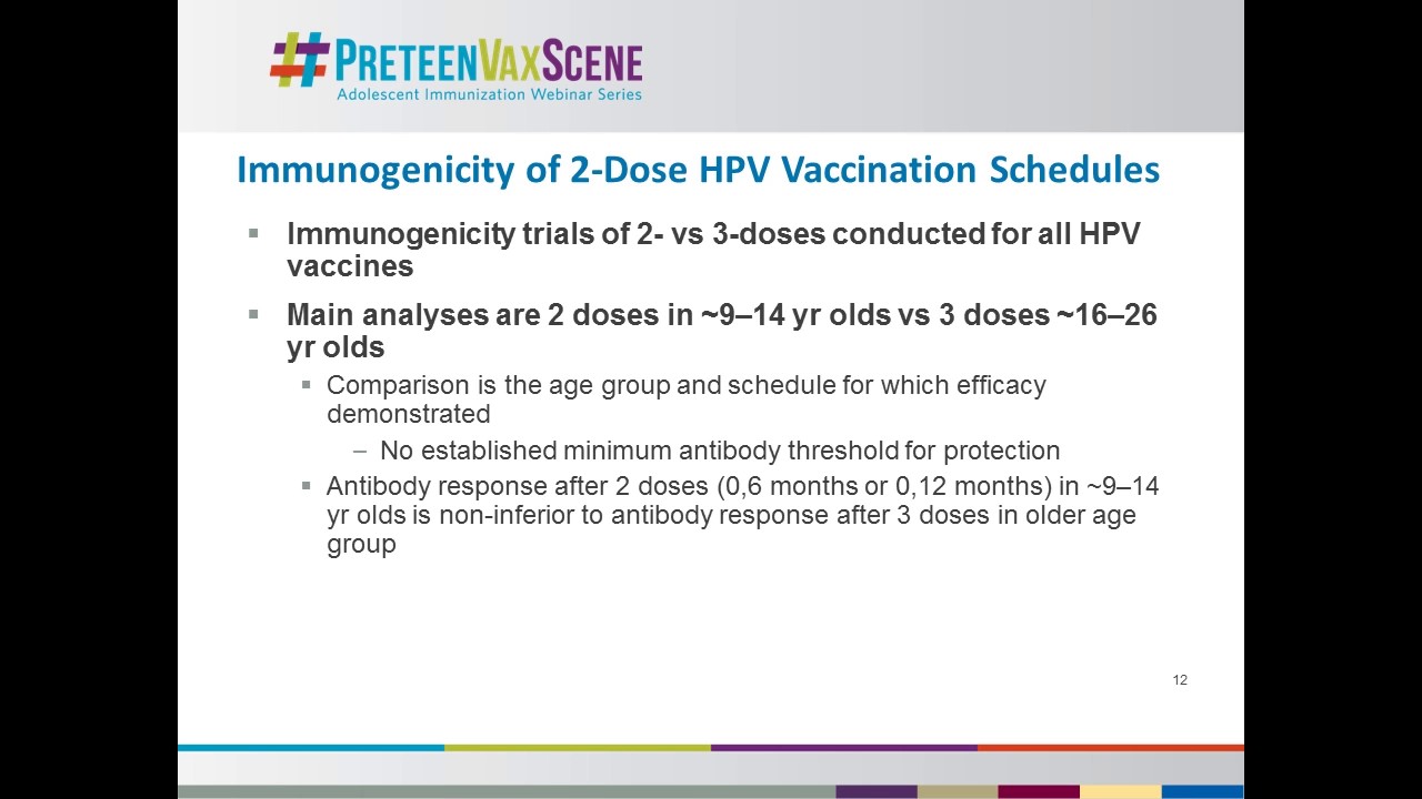 #PreteenVaxScene Webinar #8 HPV Vaccine Schedule Change Update